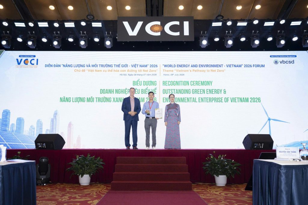 Mebipha đã vinh dự được trao danh hiệu “Doanh nghiệp tiêu biểu về năng lượng môi trường xanh Việt Nam 2026